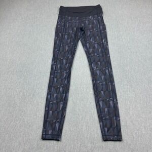 Lululemon Leggings Womens 4 Black Purple Speed Stained Glass‎ Yoga Gym Pants